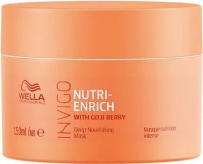 Produktbild von Wella Invigo Nutri-Enrich Mask, 150 ml, Unisex, beschädigtes Haar, trockenes Haar, Alle Farben, Feuchtigkeitsspendend, Nährend, Topf