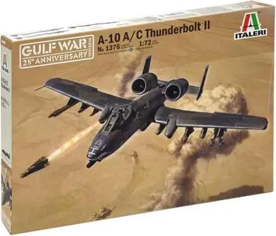 Zdjęcie produktu dla Italeri A-10 A/C Thunderbolt II, Model samolotu stałopłatowego, Zestaw montażowy, 1:72, A-10 A/C Thunderbolt II, Każda płeć, Plastik