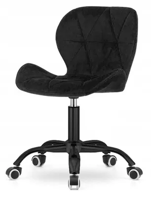 Produktbild von Sleepy shop 24 YOUR PERFECT MATTRESS Ergonomischer Schreibtischstuhl mit Rollen - komfortabler Drehstuhl für Home Office & Arbeitsplatz, gepolstert, Stabiler Metallfuß, große Farbauswahl (Schwarz)