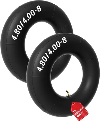 Imagen del producto de 2 cámaras de aire para bicicleta, 4.80/4.00-8, resistentes, para carretillas y carros de mano