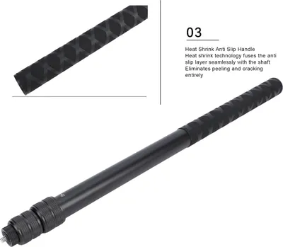 Obrázok produktu pre Neviditeľná tyč na selfie, kompatibilná s akčnými kamerami Insta 360 X5, X4, X3, X2, ONE, RS, GO a Ultra 3s, predlžovacia tyč z hliníkovej zliatiny s dĺžkou 1,15 m
