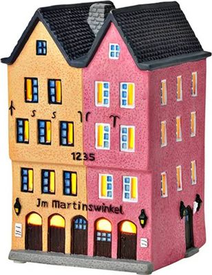 Wurm - Lichthaus Windlicht Im Martinswinkel, Köln aus Porzellan (B/H/T) 11x17x11cm