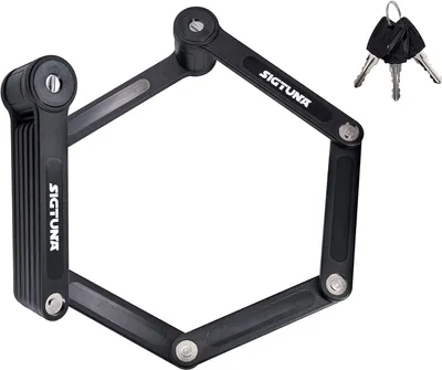 Image de Antivol pliable SIGTUNA pour vélo - Acier trempé 8mm Antivol pliable haute performance pour vélo avec