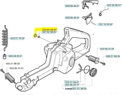 Produktbild von Kraftstofftankentlüftungsdeckel Husqvarna 340 345 346XP 350 351 353 357XP 359 365 372XP 503600401