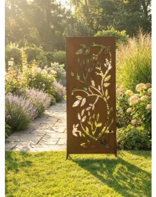 Produktbild von Sichtschutzwand floraworld Blätter Corten 90 x 180 cm rost
