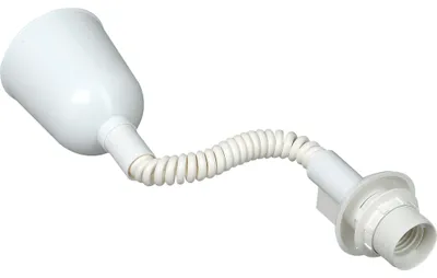 Produktbild von Kopp Schnurpendel für Lampenschirm, E27, ausziehbar 40cm bis 120cm, Weiß