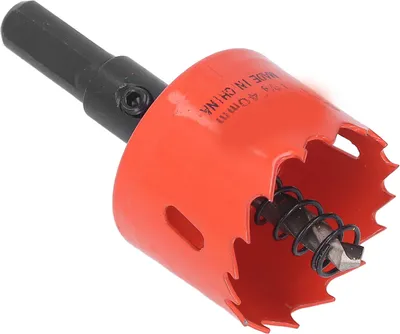 Produktbild von Lochsägen-Bohrer Hochgeschwindigkeitsstahl Bimetall-Lochfräser mit Dorn für Holz und Metall 1-5/8in (40mm)