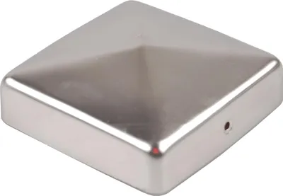 Produktbild von Pfostenkappe Edelstahl 91 mm Pyramide Abdeckkappe für Pfosten 9 x 9 cm