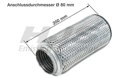 Produktbild von HJS 83 00 8445 Flexrohr Abgasanlage Auspuffrohr