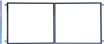 Obrázek produktu pro Brána RAMA pro latě a panely 170 cm grafit antracit RAL7016 | latě
