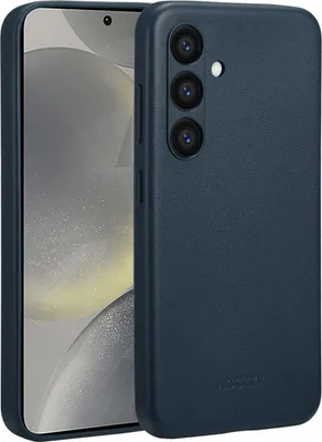 Produktbild von Accezz MagSafe Leather Backcover für das Samsung Galaxy S24 - Nightfall Blue