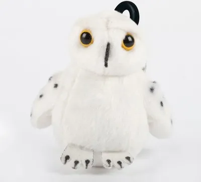 Produktbild von WOW! STUFF WW-1074 Mini Hedwig Harry Potter Replik Niffler Fantastische Tierwesen Zauberwelt Plüsch mit Sound Schlüsselanhänger Taschenanhänger Weiß