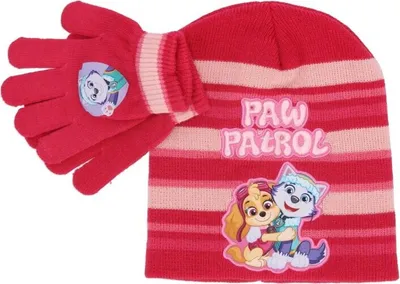 Produktbild von Paw Patrol Mütze und Handschuhe Kuscheliges Set für kalte Tage Rot