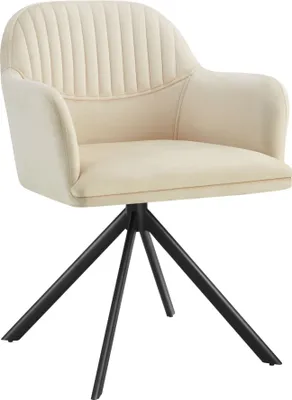 Produktbild von tectake® Samt-Drehstuhl Lona gepolstert 56 x 59 x 81 cm