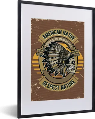 Produktbild von MuchoWow® MuchoWow® Gerahmtes Poster Mancave - Amerika - Retro - Zitate 30x40 cm - Poster mit zchwarzem Bilderrahmen - Wandposter Schlafzimmer