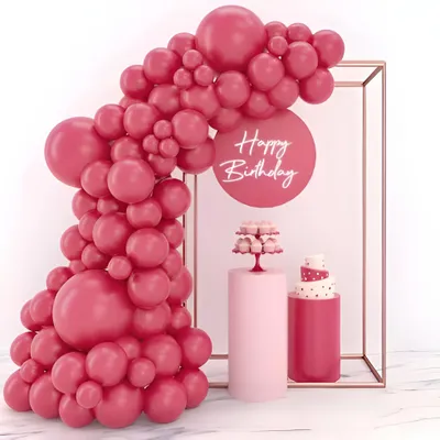 Produktbild von Set Latexballons Dekorative Girlande 110 Stück Rot