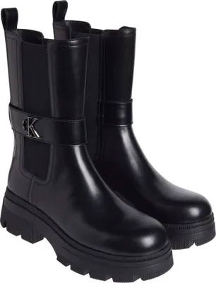 Image de Calvin Klein Jeans Bottines pour femmes YW0YW01495 0GT Couleur : Noir Taille : 40