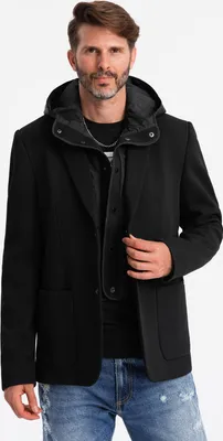 Produktbild von Ombre Clothing Übergangsjacke für Männer Jamalr schwarz M