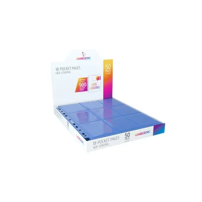 Produktbild von Gamegenic Kartenmappe Sideloading 18-Pocket Display Blau 50 Stück