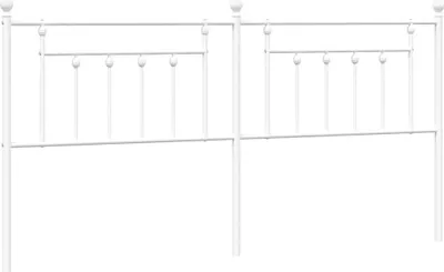Produktbild von vidaXL Ersatz-Kopfteil Metall Weiß 193 cm