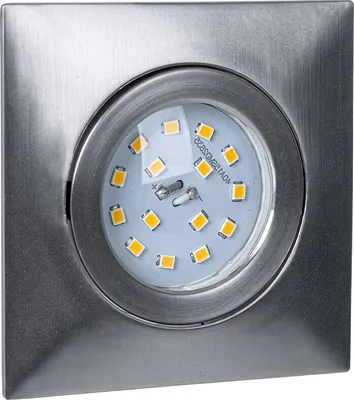 Produktbild von Briloner LED Einbauleuchte eckig Nickel matt IP23 5W Modul 400lm warmweiß 3000K schwenkbar 110°
