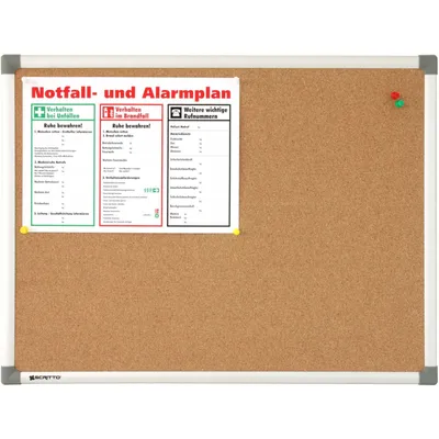 Produktbild von Korktafel 90x60 cm Korkboard Rheinsberg Pinntafel