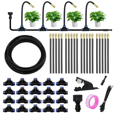 Produktbild von Automatisches Gartenbewässerungssystem 20 m, 360°, verstellbarer Sprühkopf, für Garten