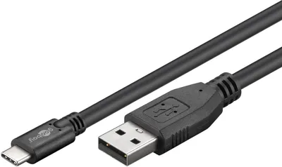Immagine prodotto di goobay Cavo USB 2.0 da USB C a USB A nero 1 m