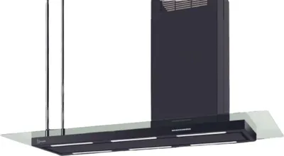 Immagine prodotto di CAPPA ELEA ISOLA STYLE CON VETRO cm146 Destra - Nera - 800 m3/h