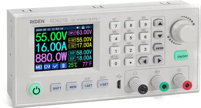 Imagen del producto de Módulo de fuente de alimentación de corriente continua de 18A, con voltaje y corriente constantes, compatible con control mediante teclado, software para PC y voltímetro