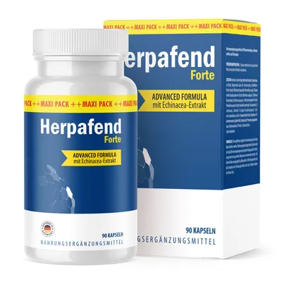 Produktbild von Herpafend Forte Kapseln | für deine körperliche Balance | für Männer & Frauen | 90 Kapseln Inhalt