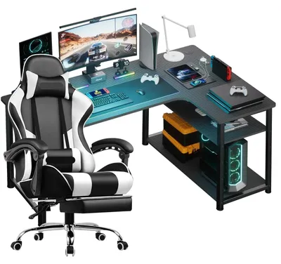 Obrázek produktu pro Herní židle - Židle pro hráče - Kancelářská židle - závodní židle - Ergonomická židle - Nastavitelná - Ergonomický design