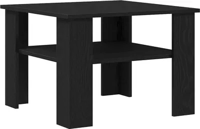 Image de Table basse Chêne noir 60 x 60 x 42 cm Bois d'ingénierie