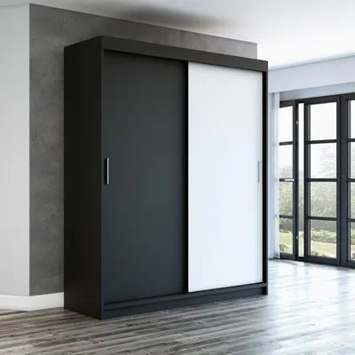 Produktbild von Schwebetürenschrank, 2-türig Schrank 180 cm mit Spiegel PAX