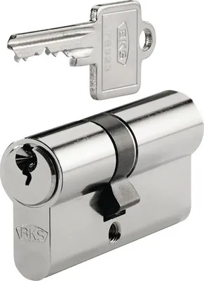 Produktbild von BKS Profil-Doppelzylinder, 8802 BL27/35, N+G eins.
