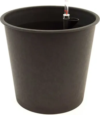 Produktbild von Elegant Einrichten | Kunststoffeinsatz | rund konisch | D26xH24cm | schwarz | mit Bewässerungssystem.