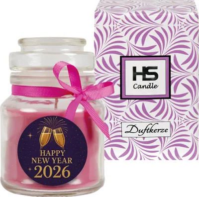 Image de Bougie parfumée en pot - Nouvel An lavande pot à bonbons 120 g