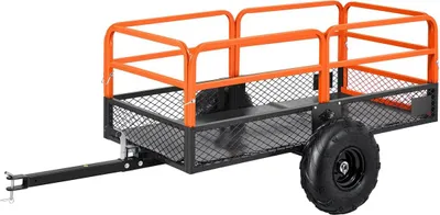 Produktbild von Kippanhänger 1600 lbs 22 Kubikfuß Anhänger hinter Stahl-Gartenanhängerwagen
