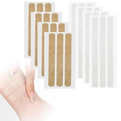 Obrázek produktu pro Lépařské proužky na uzavírání ran, 24 kusů, rozměr 100 x 12 mm, barva: odstíny pleti/bílá