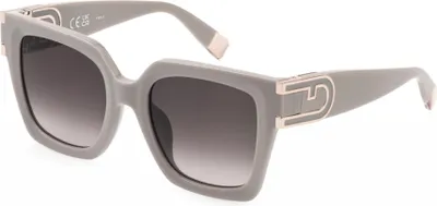 Image de Lunettes de soleil Furla SFU878, couleur beige, finition brillante, dimensions 52/20/140, pour femmes