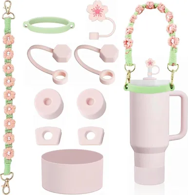Alluring Stanley Cup Zubehör-Set – Griff, Stiefel, Strohhalm-Abdeckung & Mehr