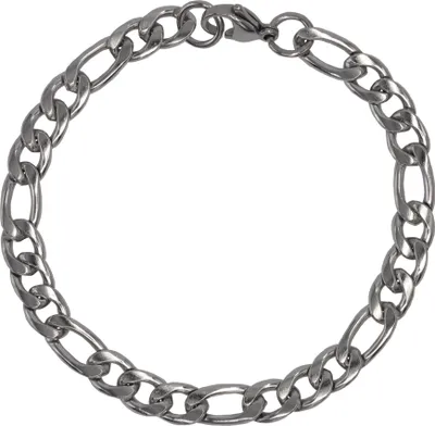Zdjęcie produktu dla Bransoletka z biżuterii sztucznej, stal nierdzewna, 20,5 cm, srebrna, 445060035