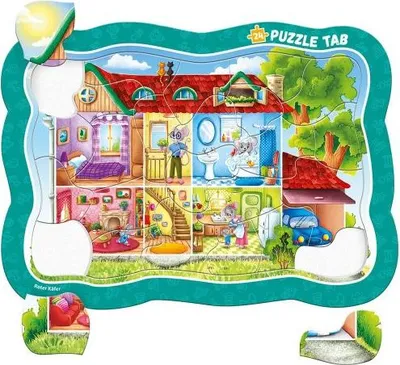 Image de Cadre puzzle. Maison des souris