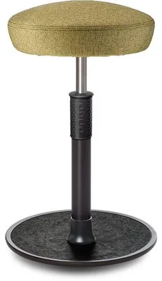 Produktbild von Sitz- Stehhocker Free Tall Hutsitz Camira Rivet Senfgelb schwarz /schwarz.