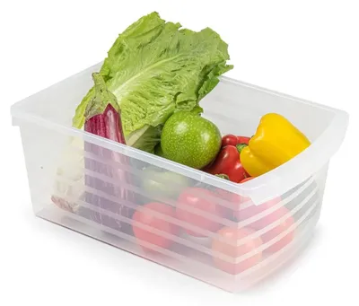 Imagen del producto de Solidchoice - Caja de almacenamiento de plástico multifuncional de 12 litros para cocina y congelador