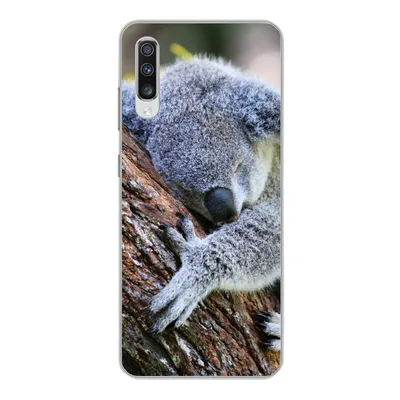 Produktbild von MuchoWow® Handyhülle Schutzhülle Hülle für Samsung Galaxy A70 Koala - Baum - Schlaf - Kinder - Jungen - Mädchen Silikon Softcase Handy Hülle - Schutzhaube