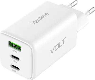 Productafbeelding van Yenkee YAC G65 oplader, 65W / 3x USB