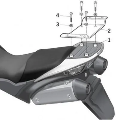 Obrázek produktu pro Montážní sada systému SHAD 4P (boční) - vhodná pro Honda