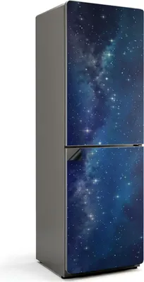 Obrázek produktu pro Kosmická hvězdná krajina - Magnetická fólie na ledničku - Dekorativní magnetická fólie do kuchyně - Magnet na ledničku - Samolepicí magnetická tabule - Magnetická fólie na dveře ledničky - 60x190 cm