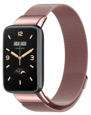 Produktbild von By Qubix Milanaise-Armband - Roségold - passend für Xiaomi Smart Band 7 Pro